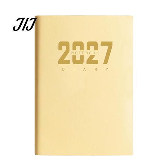 Academic Monthly Planner 2027 A5 Daily Planner, 365 Day Time Management Schedule Notebook for Work Study, Imitation Leather Hardcover Organizer,
