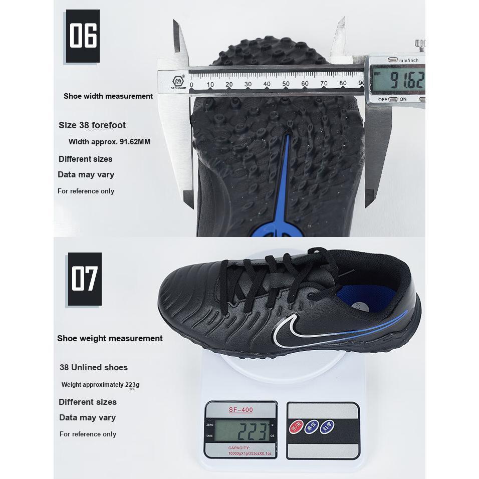 Nike Tiempo Legend 10 Club TF GS Shadow Pack Kids Sneakers Black Hyper-Royal Chrome DV4355-040