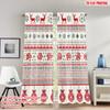 2pcs 2D Flat Printing Christmas Curtains Christmas Reindeer Ornaments Festive Design Digital Printed Polyester Drapes Birthday