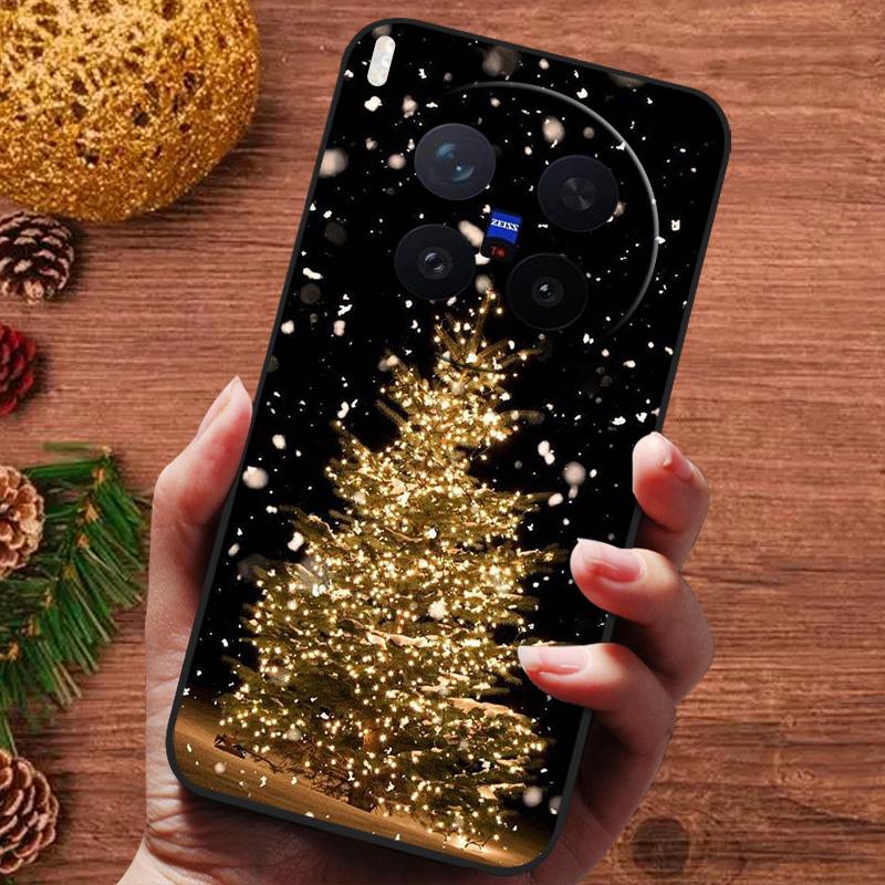 Christmas Painted Cover For Vivo X300 Pro Case V2502A Silicone Soft Phone Cover For Vivo X300 5G V2509A Capa 2025 New Fundas