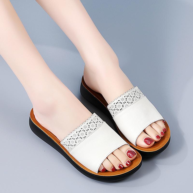 Női nyári divat vastag talpú megemelt papucsok otthoni papucsok alkalmi papucsok