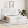 Maison Exclusive - Cadre de lit ottoman avec matelas blanc 200x200 cm similicuir