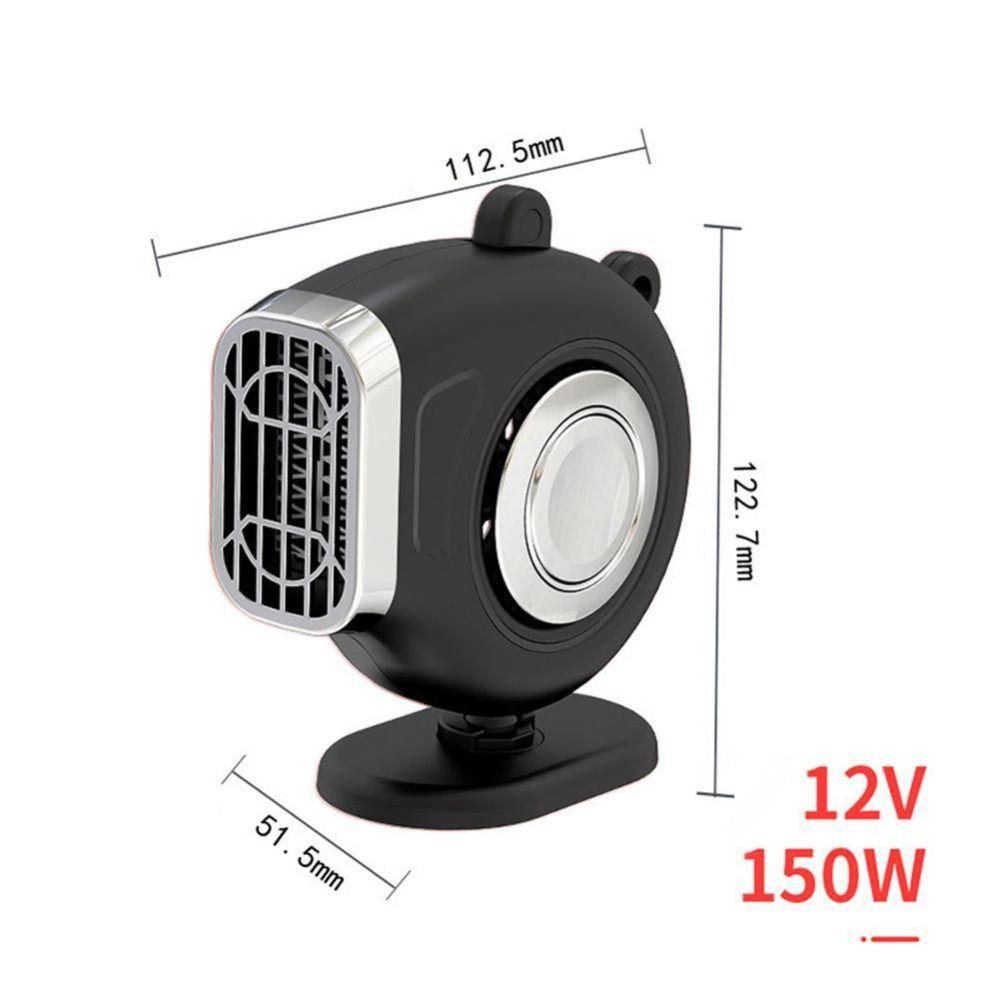 12V Mini Fan Heater 360 Degree Rotation Defogging Demister Portable Windshield Defroster  Car