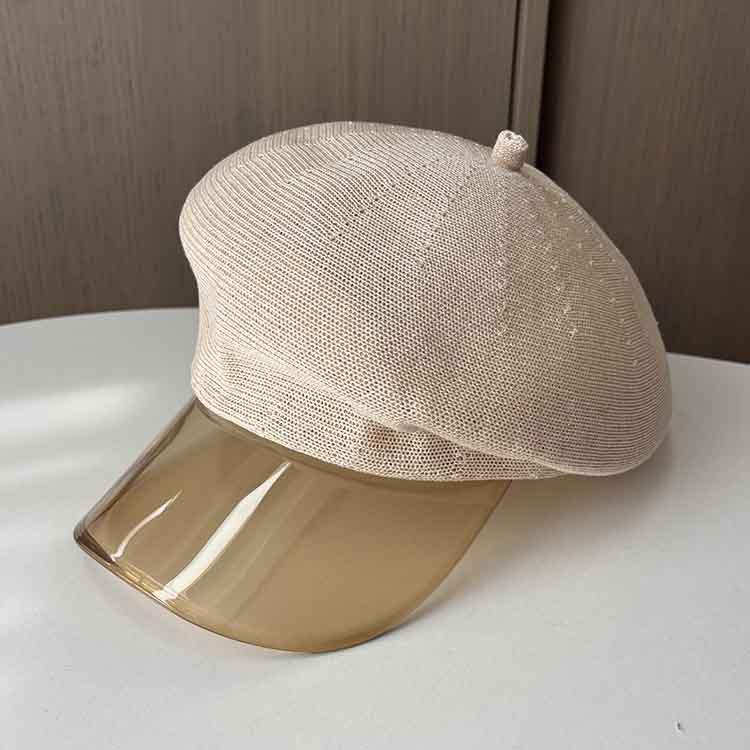 New British retro cap ladies newsboy hat light knitted painter hat outdoor casual styling sun hat