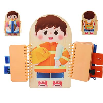 Libro Occupato per Bambini Giocattoli Montessori Allenamento Motricità Fine Bottone Cerniera Giochi Educativi Precoce Libri Silenziosi per Bambini Piccoli Giocattoli Sensoriali