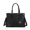 Ladies' Handbag, European and American Fashion Shoulder Bag, Diamond Shaped Tote Bag, Large Capacity PU Crossbody Handbag