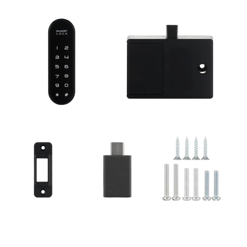 

Battery Powered Keyless Lock Touch Keypad Cabinet Lock Smart Drawer Lock Home Security 2