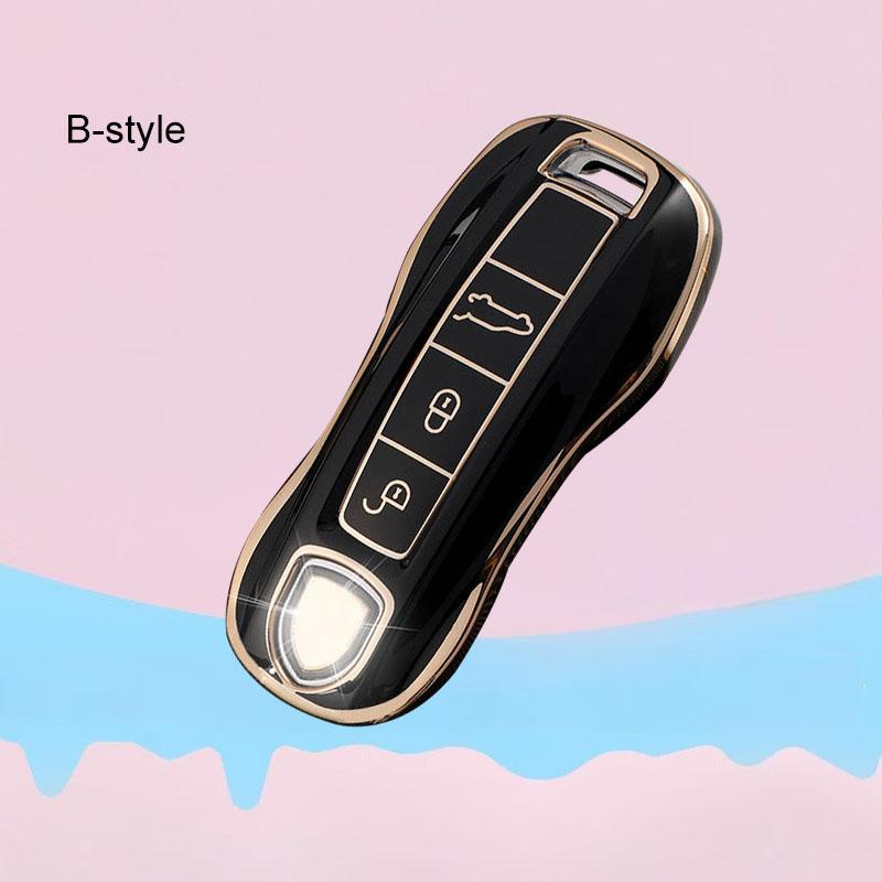 Voor Cayenne Panamera Macan Cayman 911 718 918 958 Sleuteletui Cover Shell Fob Afstandsbediening Sleutelbeschermer Houder Accessoires