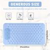 Rectangular Non-Slip Floor Mat Draining Hole Shower Foot Scrubber Foot Massage Pad  Bathtub
