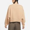 Nike Embroidered Logo Crew Neck Sweatshirt Women Tops Mustard DJ7666-200