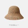 Lace Lace Beach Hat Straw Hat Women's Summer Curled Seaside Hollow Lafite Sun Hat Big Brim