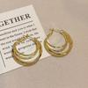 Women's Layered Basic Hoop Earrings (2 Colors)