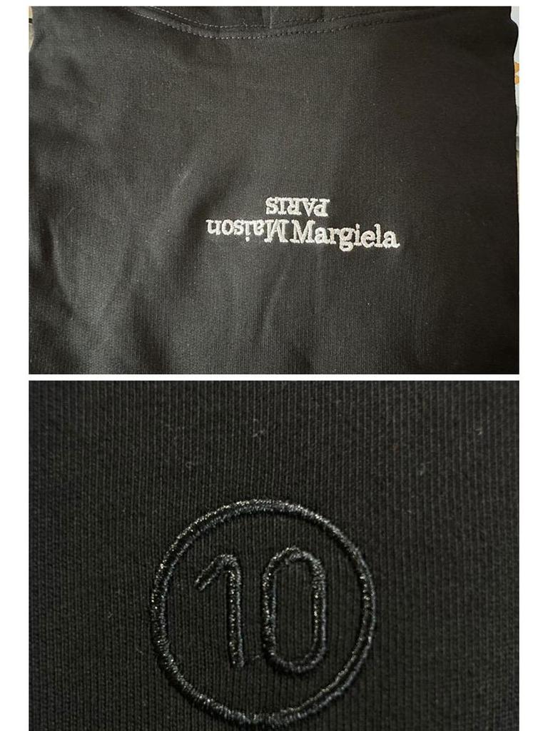 Unisex Margiela Hoodie: Lockere Passform, Umgekehrtes MM6-Logo, Reine Baumwolle, Rundhalsausschnitt, Trendiger Stil
