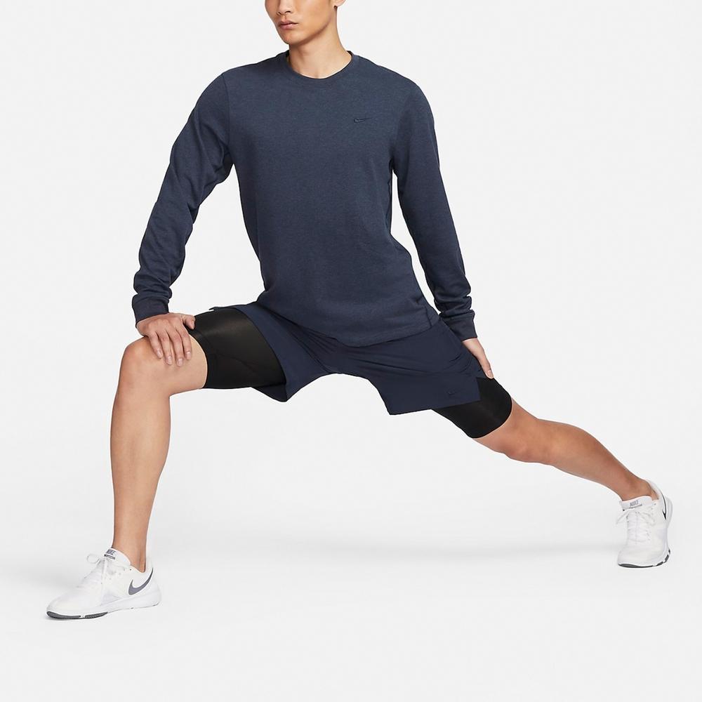Nike Primary Dri-FIT Crew Neck Casual Quick-Dry Long Sleeve T-Shirt Men Tops Obsidian FB8586-473