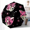 1pc Pink Leopard PrintAutomatic Open/close, All-Season Portable Folding Umbrella for Friends, Travel, Everyday, Events - Compact Parasol, Ou