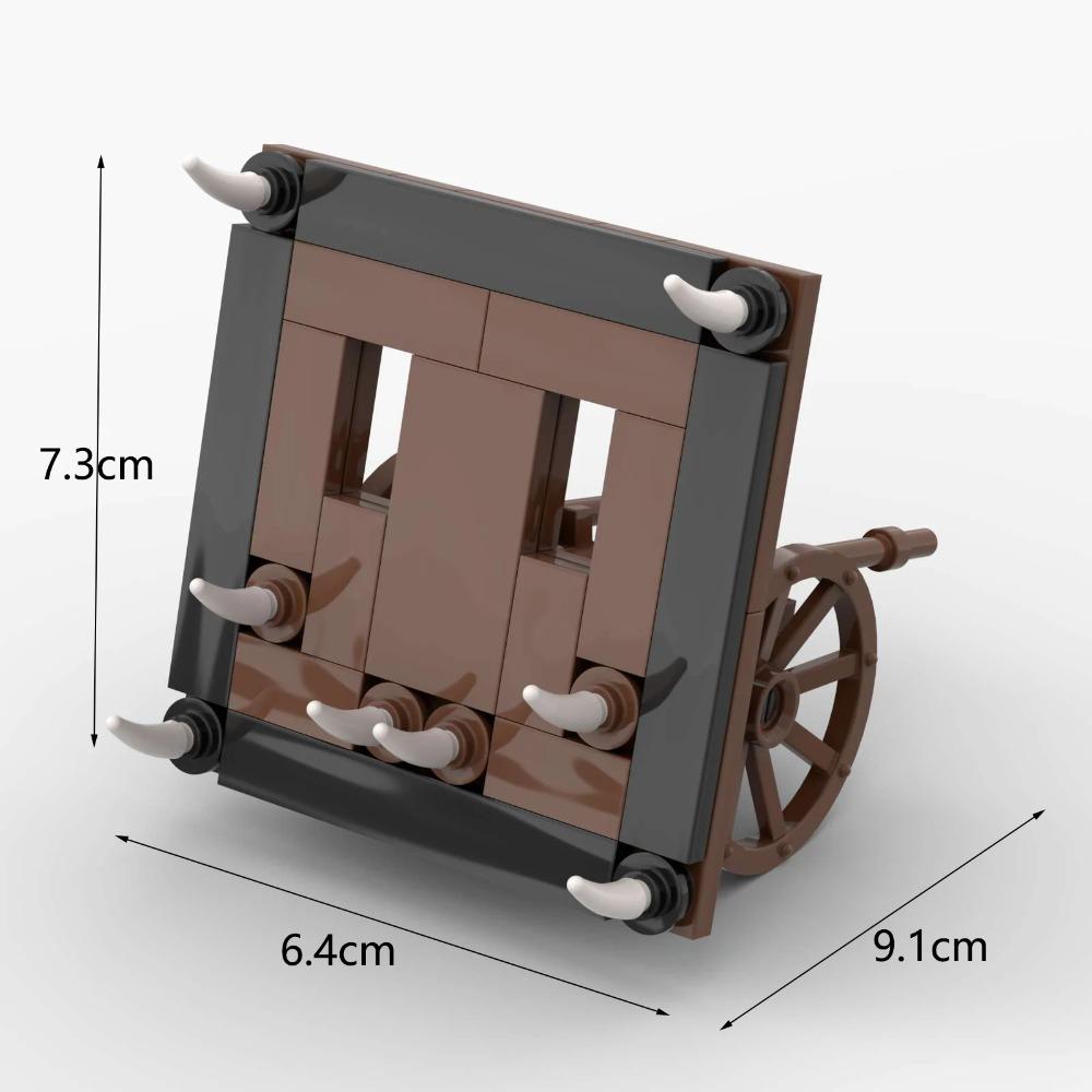 MOC Ancient Crossbow Carriage Model Medieval Weapons Building Block Bricks Parts Accessories DIY Chariots Siege Engines Kids Toy