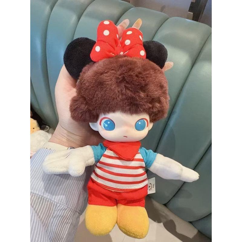 Car plush ornament LABUBU DIMOO WORLD Series Vinyl Face Original Blind Box Toys Action Anime Figure Doll  Christmas Gift  Air outlet ornament