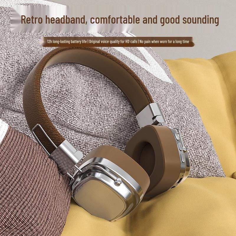 Wireless Bluetooth 5.3 Over-Ear Gaming Headphones with Heavy Bass