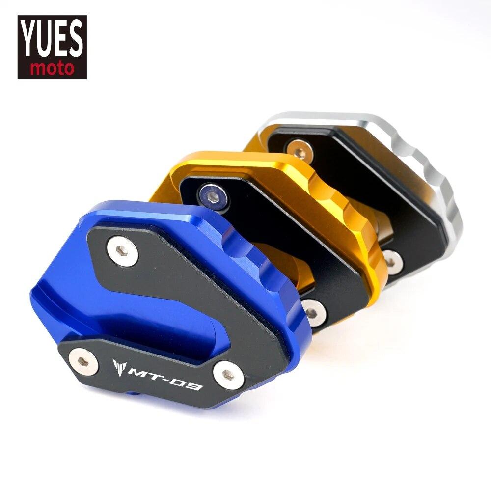 For Yamaha MT-09 2014 2015 2015 2017 2018   Motorcycle Accessories Auminum Side Stand Enlarger Plate With Logo MT09