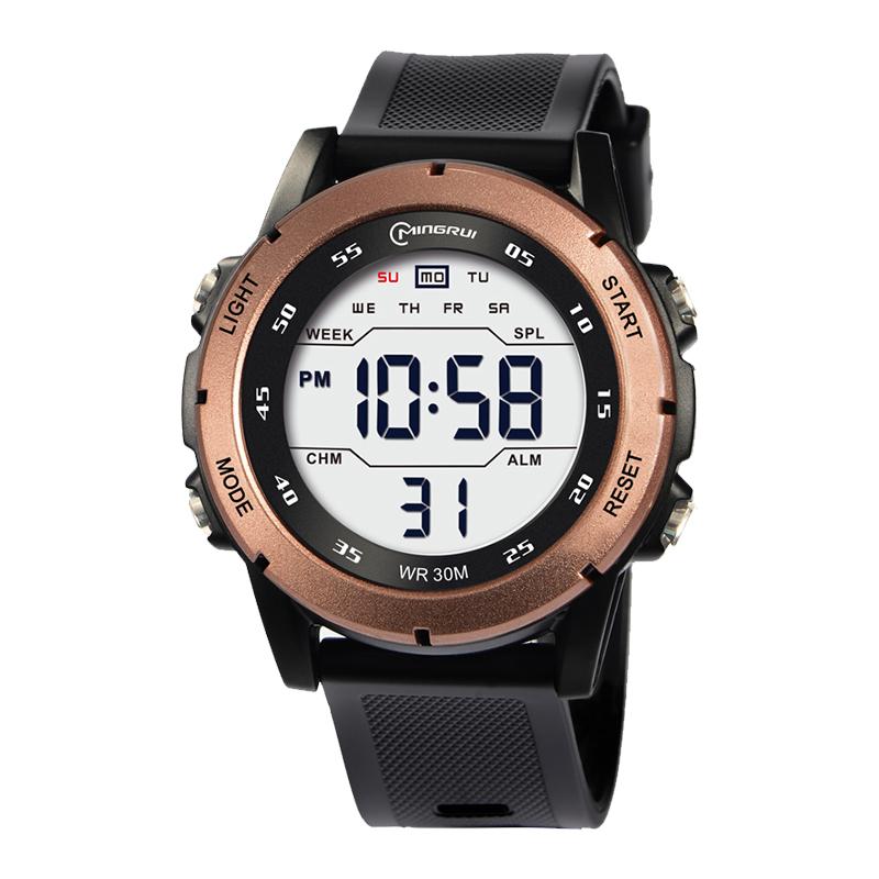 UTHAI GB05 Men's Electronic Watch Youth Student Sports Wristwatch Waterproof Alarm Clock Big Dial Digital Multifunction Watches