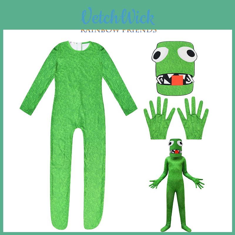 Roblox Rainbow Friends Grün Cosplay Kostüm Für Kinder Und Erwachsene