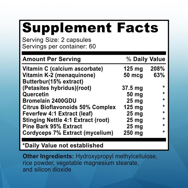 Pslalae - Quercetin Blend Capsules - Respiratory and Lung Health