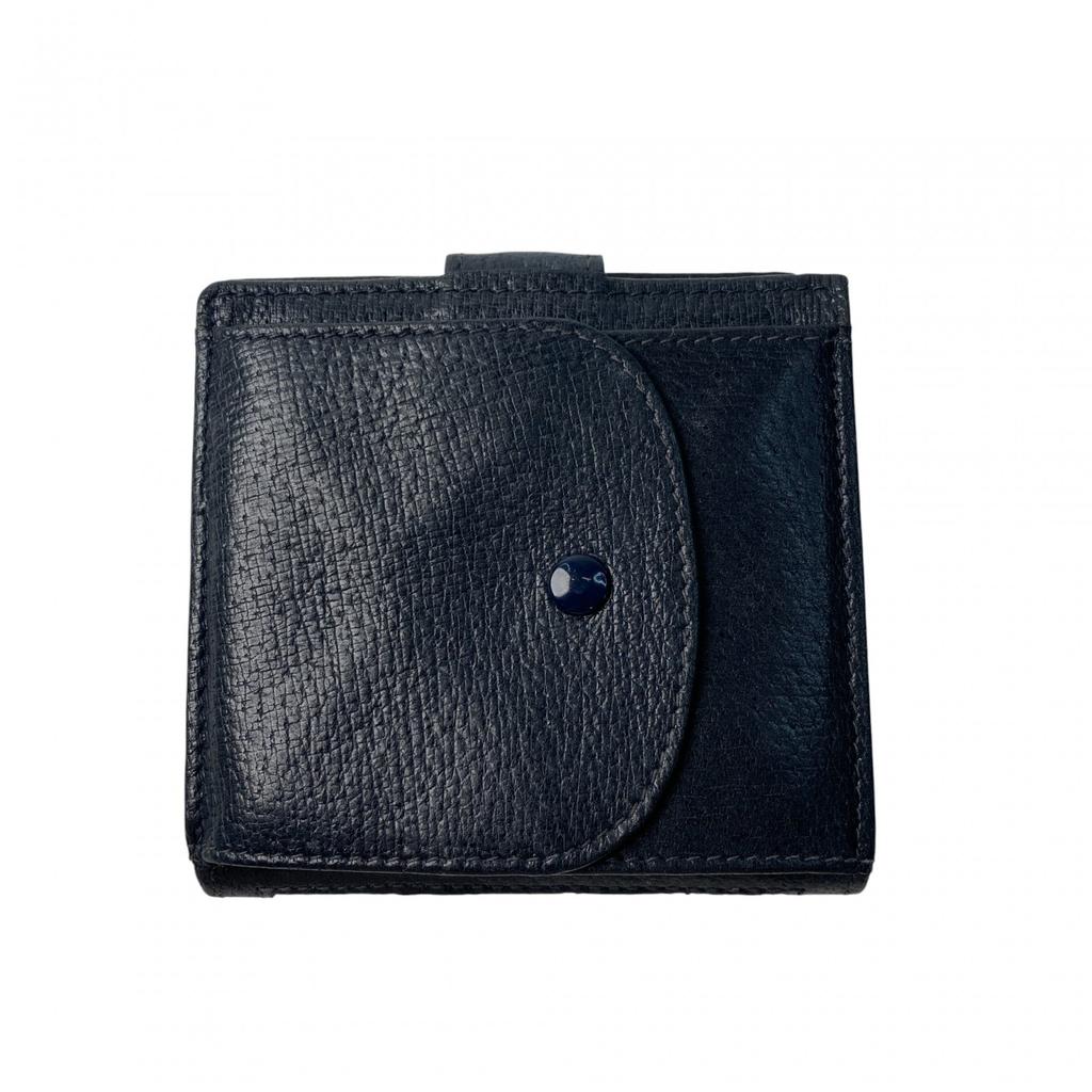 Used GUCCIBifold Wallet Navy leather/PVC Women