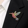 Elegant Hummingbird Brooches Luxury Rhinestone Brooches Fashion Animal Brooches  Prom