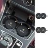 qctfz6 Car scratch resistant leather wrapped water cup pad For Alfa Romeo 159 Giulietta Giulia 147 Mito 156 166 GT Stelvio F1 Volante