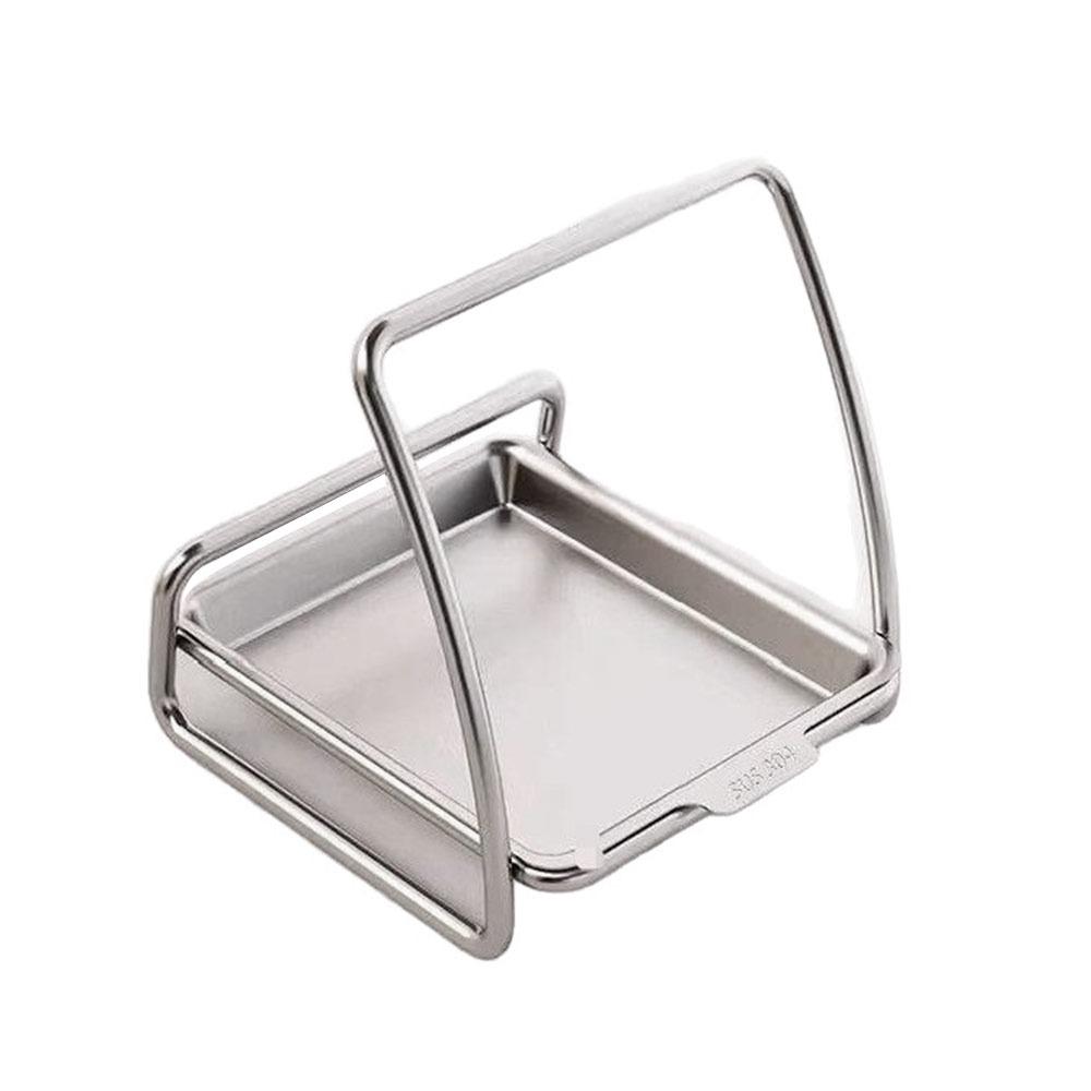 Large Capacity Cutting Board Holder Stainless Steel Spoon Holder Chopping Board Organizer 1pc