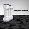2Pcs 3/8inch Push To Connect Check Valves Straight Quick Connect Check Valves for Water Reverse Osmosis System Enduring
