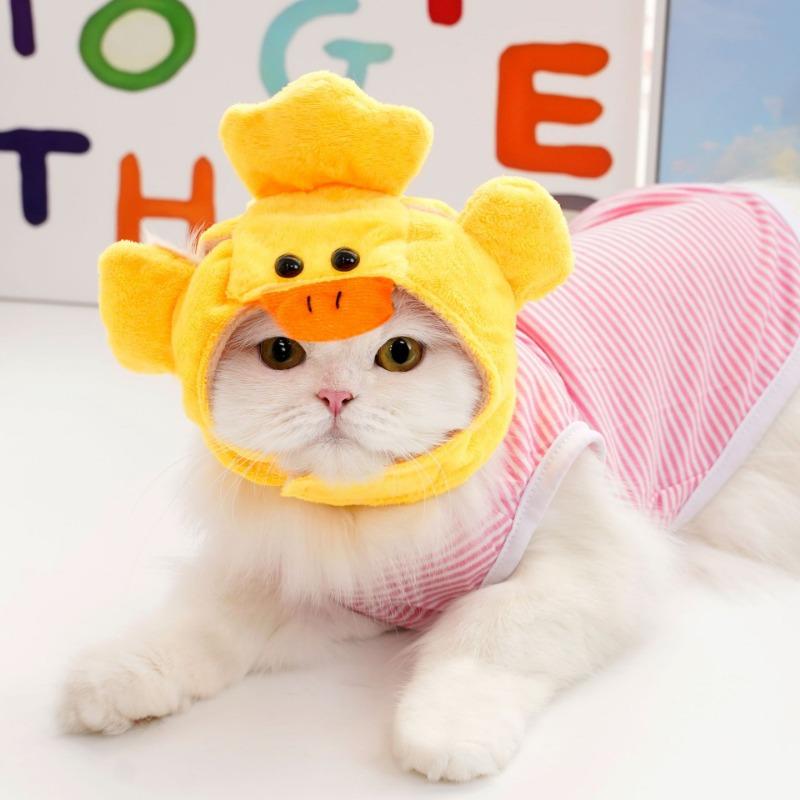 Pet Sunflower Hats, Dog and Cat Banana Headwear, Cat Head Covers, Teddy French Bulldog Supplies