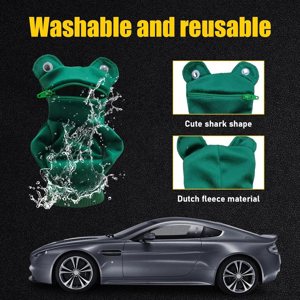 Car Gear Shift Cover, Fashionable Mini Shark Gear Shifter Stick Hoodie, Funny Winter Warm Gear Shift Knob Sweater Protector, Universal Interior Decor