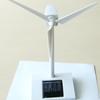 Polycrystalline Silicon Solar Windmill Model with Rotating Fan Blades