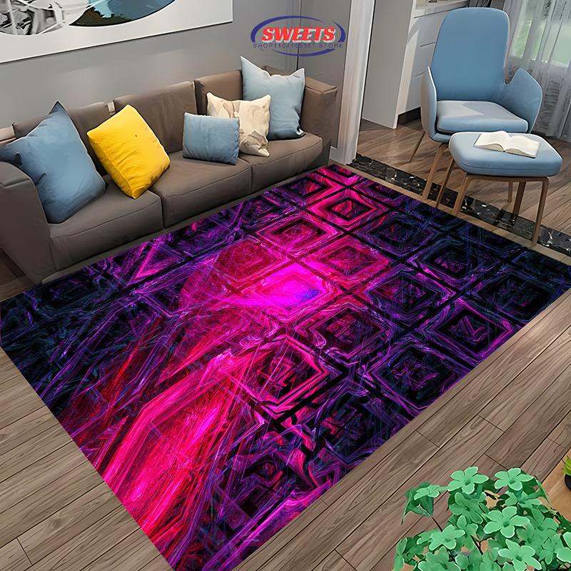 HD Home Area Gamer Rug with Game Controller Design,Non Slip Floor Tapete for Kids,Decor Carpet for Living Room Bed Playrooms Mat