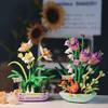 Creative Flower Building Blocks Toys Potted Plant Model Blocks Mini Blocks Toys for Girls Birthday Gift Kids Toys Bricks