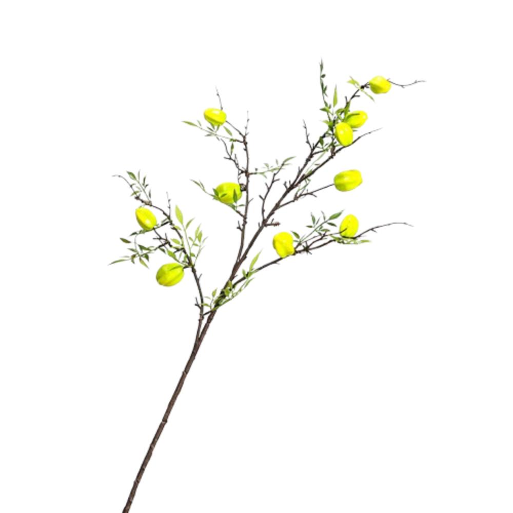 

Luxury Artificial Starfruit Fruit Plastic Fake Plants Simulation Fruit Tree Home Garden зелёный