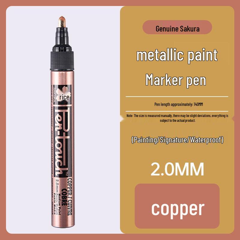 Japan Sakura Gold 2.0mm Paint Pen for Highlighting, Furniture Gilding, and Signature Design