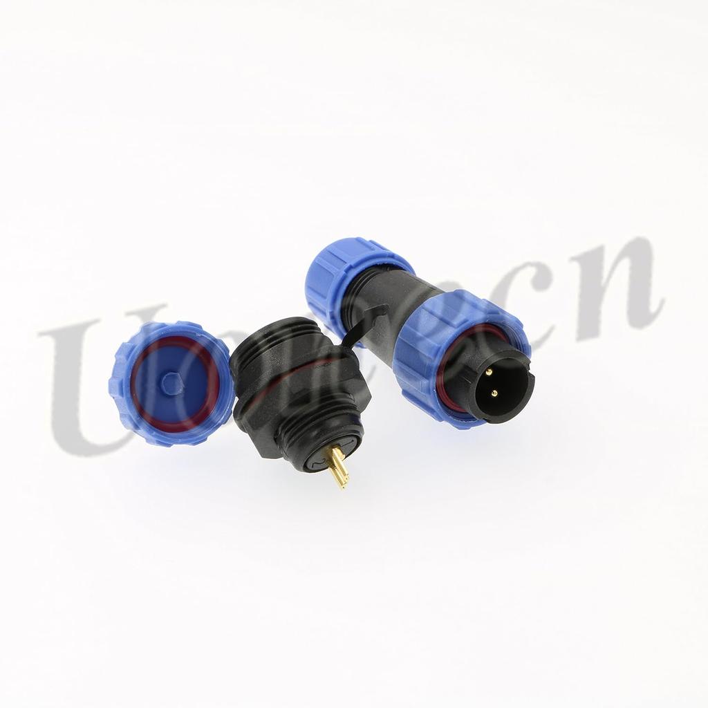 2 pcs SP1310 ip68 2-pin Waterproof Connector Power Cable connectors Cable connectors Automotive connectors Plug and socketMultipole Plug and Socket