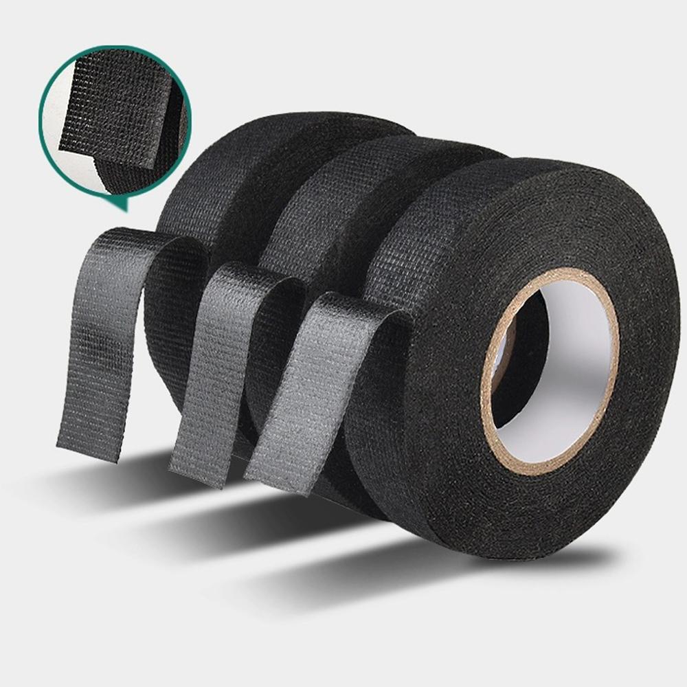 Electrical Tape Heat-resistant Harness Bundle Insulation Auto Wiring Fabric Cloth Wrap Waterproof Cable Organizer Adhesive Tapes