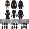 Charming Dark Fantasy Long Trench Coat For All Genders In Black And Brown Color Choices