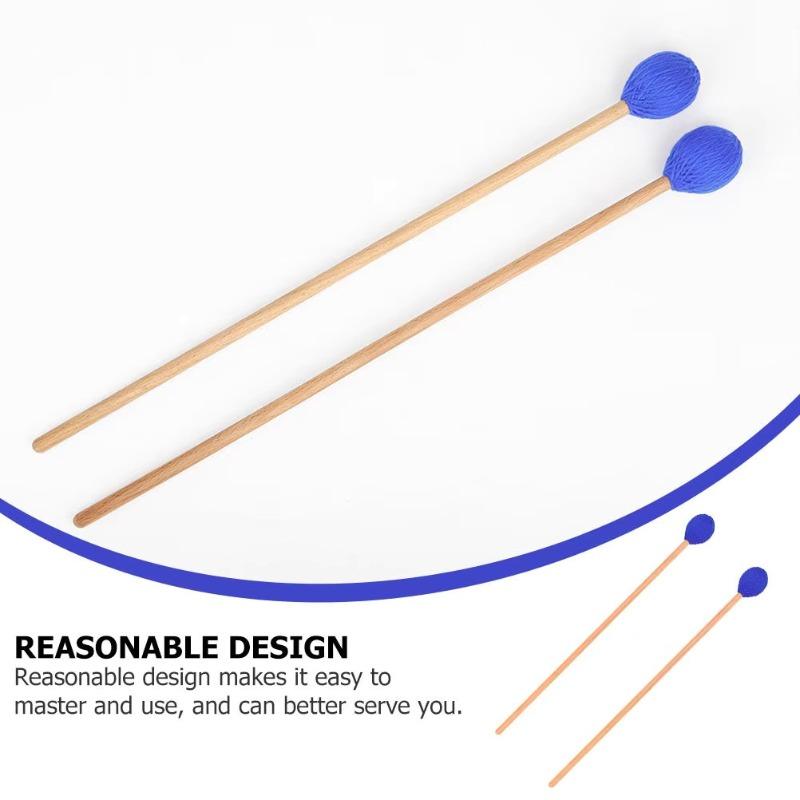2-Piece Marimba Mallets Marimba Mallets Intermediate Marimba Mallets Yarn Ball Mallet Heads