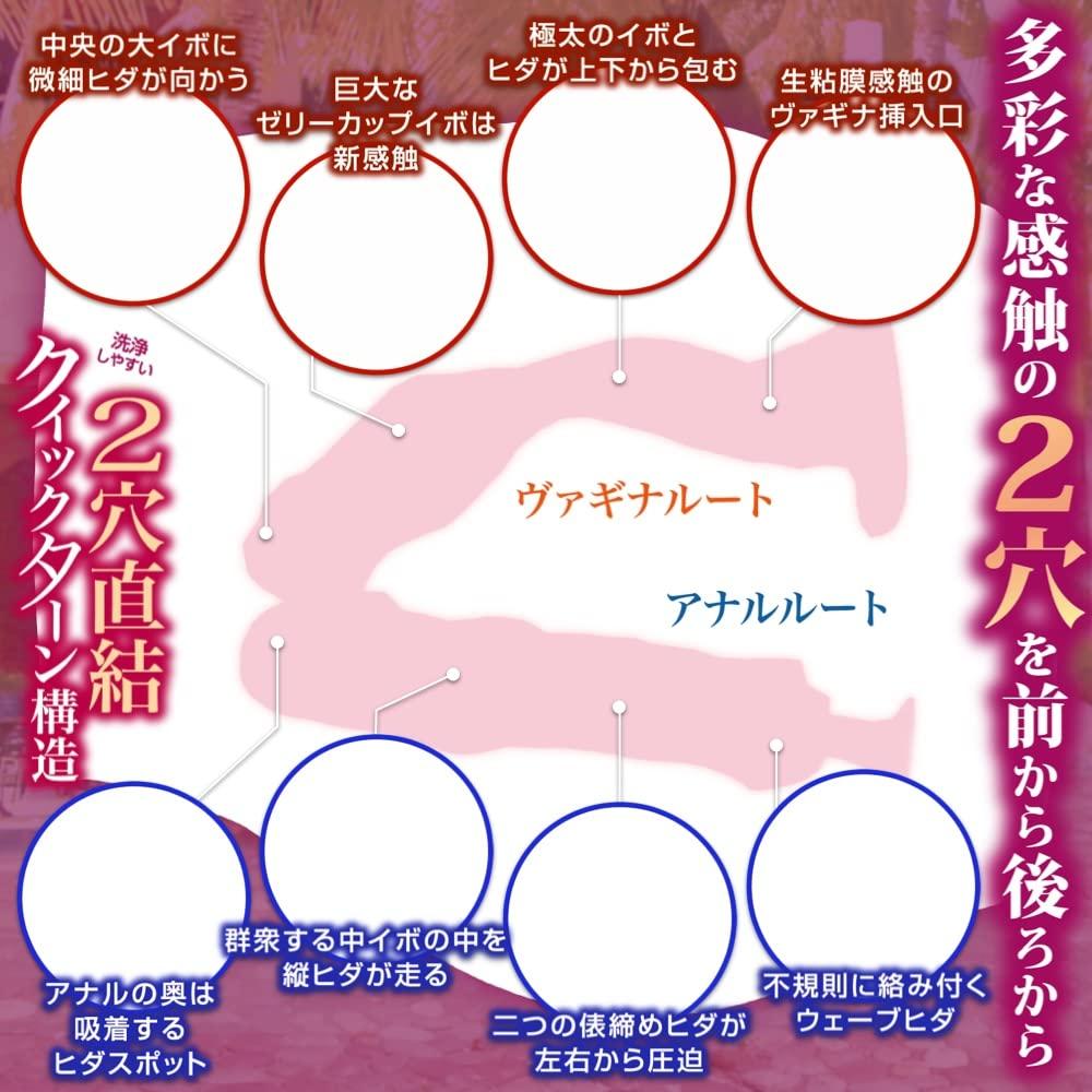 Inwaku Mermaid Soft melting skin direct connection quick turn structure -SOFT- [1800g material, see-through used! Two-hole masturbator]