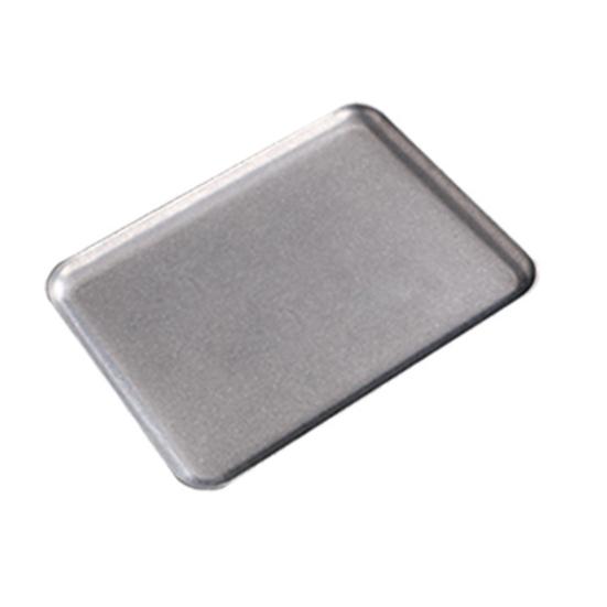 Rechteckige Edelstahl-Schale Retro Rustikale BBQ-Platte für Braten Industrieller Stil Hot Pot Gericht für Zuhause Camping Küche