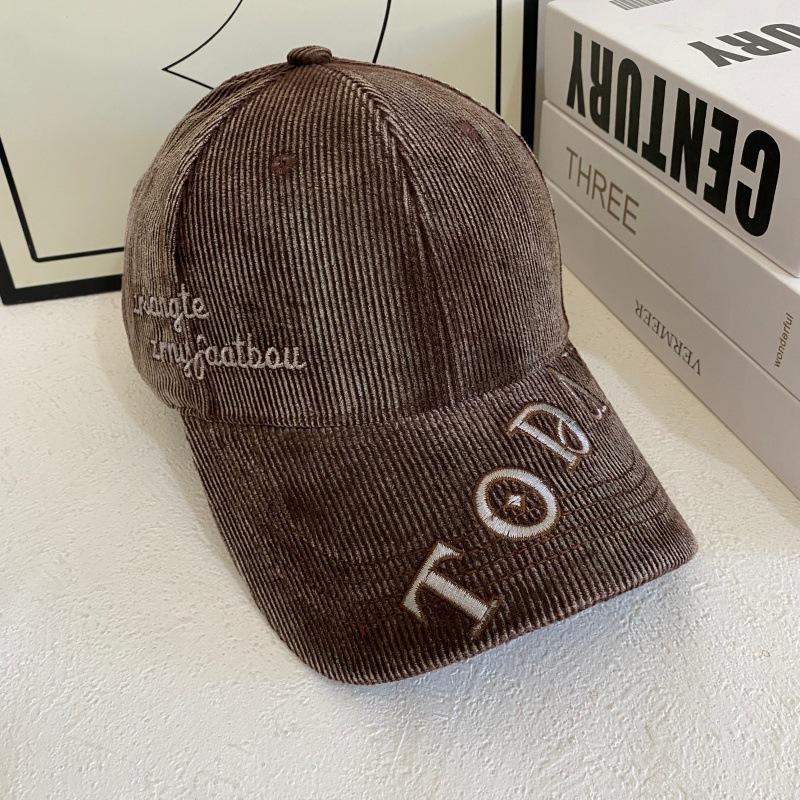 

JYL TS DIY Corduroy Cap Women Autumn Winter Embroidered Casual Baseball Hat Corduroy 1222Mao12780 армия зеленый