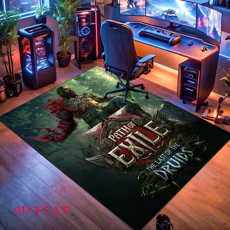 Path of Exile 2 Carpet Rug for Living Room Bedroom Home Sofa Decoration,Kids Play Nonslip Floor Mat