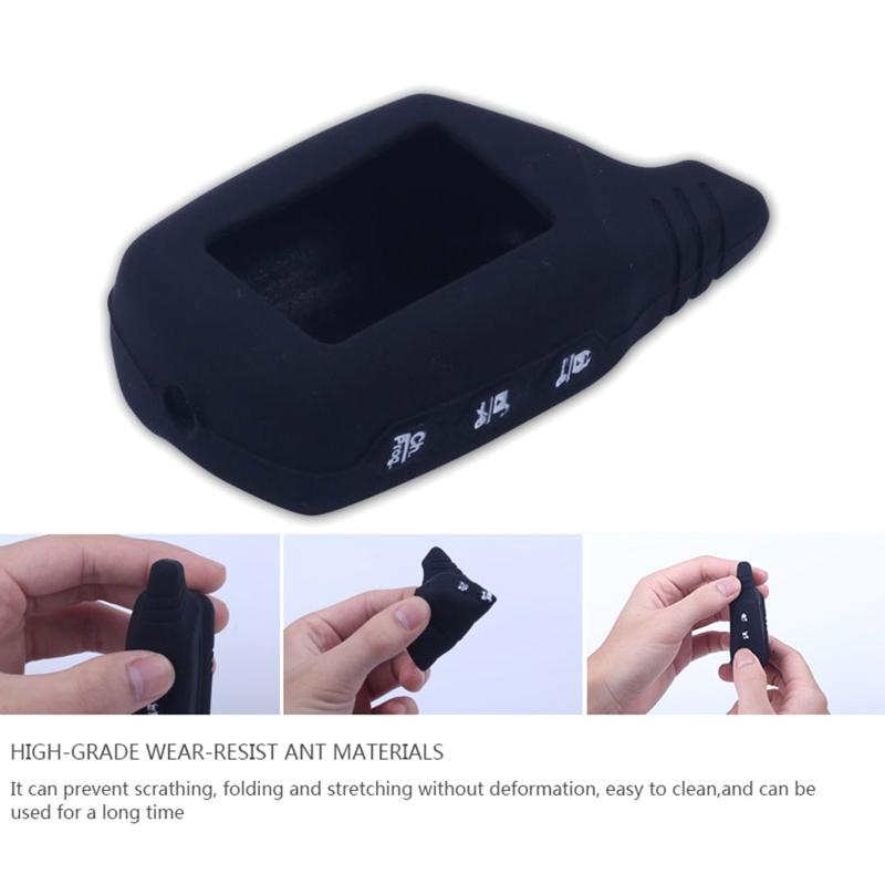 For B9 B91 B6 B61 A91 A61 V7 Silicone Cover for Key for Case Car Alarm Remote Controller LCD Transmitter Keychain Access