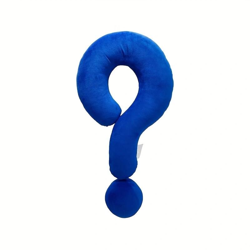 1pc Question Mark Shape Funky Pillow, Colorful Throw Pillow,Cute Twist Pillow Decoration, Neck And Back Support Throw Pillow
