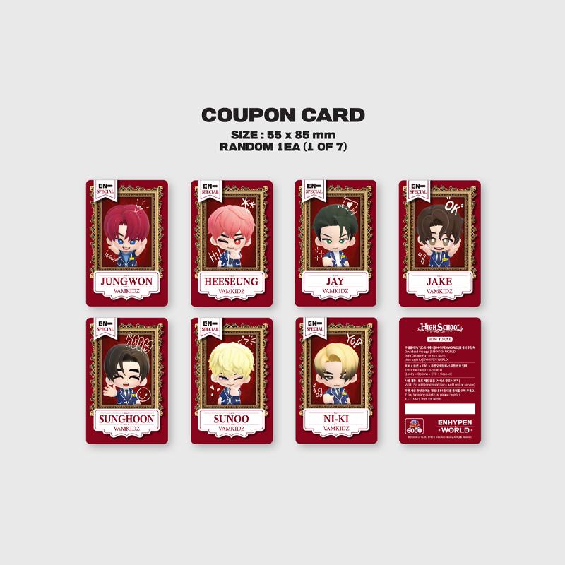 [PRE ORDER] ENHYPEN WORLD High School Coupon Card SPECIAL Ver.