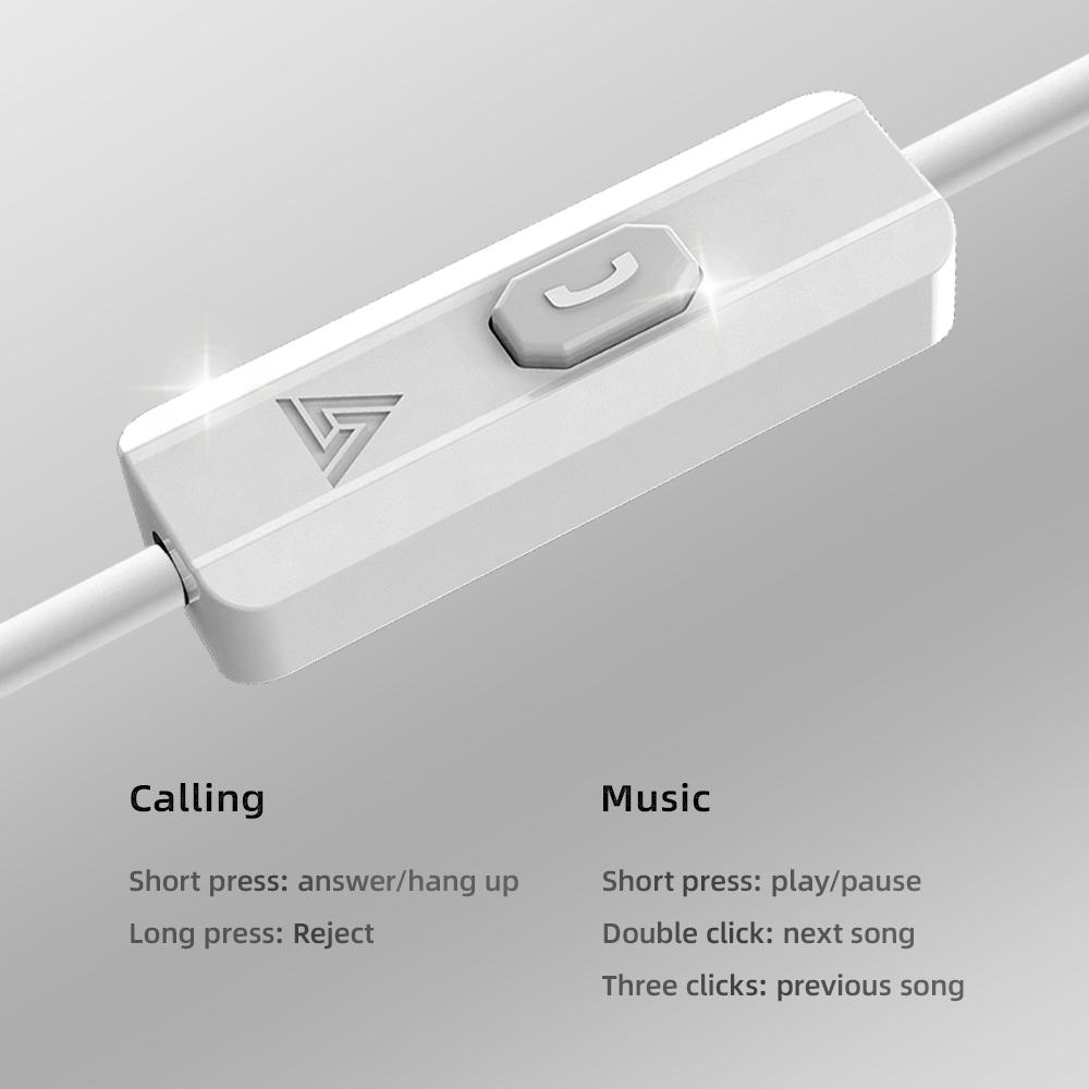 Original QKZ AK3 FiLe HiFi Earphone 3.5mm Wired Headphones with Microphon Bass Stereo Earbuds Music Sport Headset for Smartphone